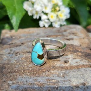 #8 Turquoise Teardrop Ring
