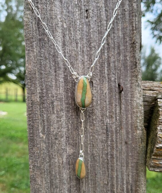 Crow Springs Turquoise Lariat Necklace*