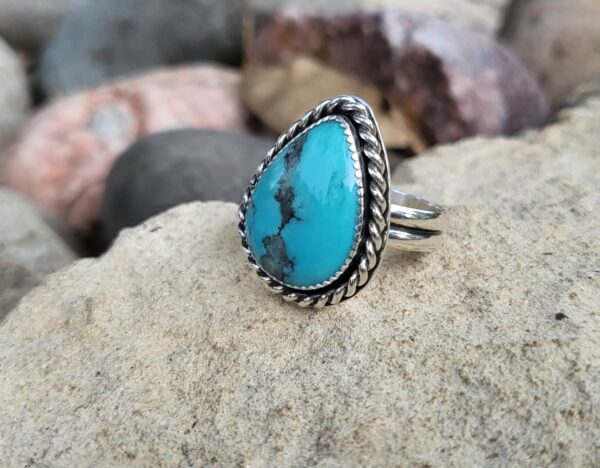 Blue Nacozari Ring with Twist