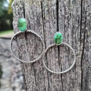 Sonoran Turquoise Hoops