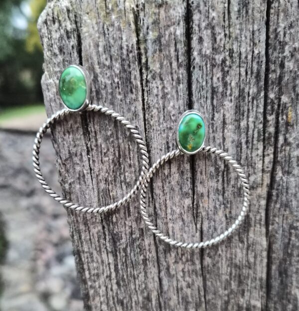 Sonoran Turquoise Hoops