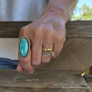 Royston Turquoise Adjustable Statement  Ring